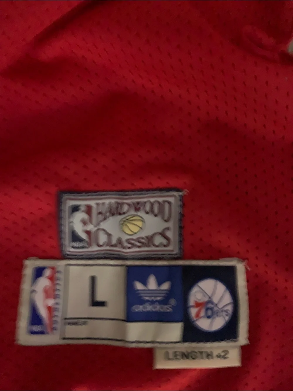 Red Malone Vintage Number 2 76ers Basketball Jersey Oakwood Classic- Size L